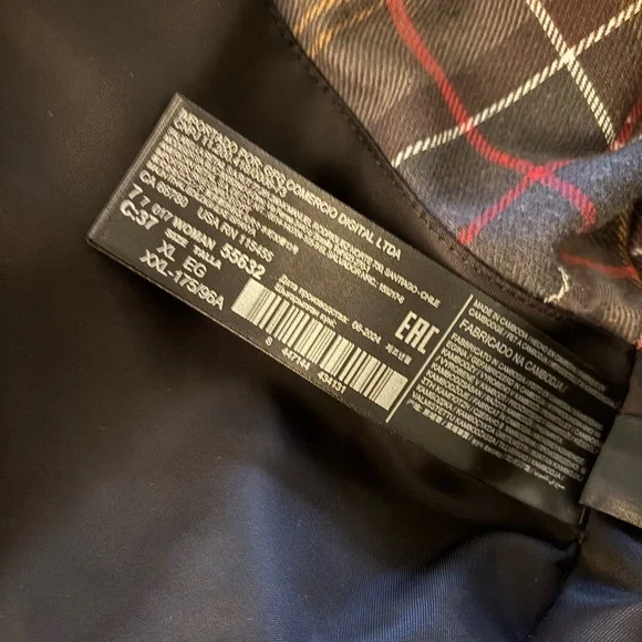 NWOT Mango Corduroy Collar Waxed Effect Oversize Barn Jacket, XL - Picture 10 of 10